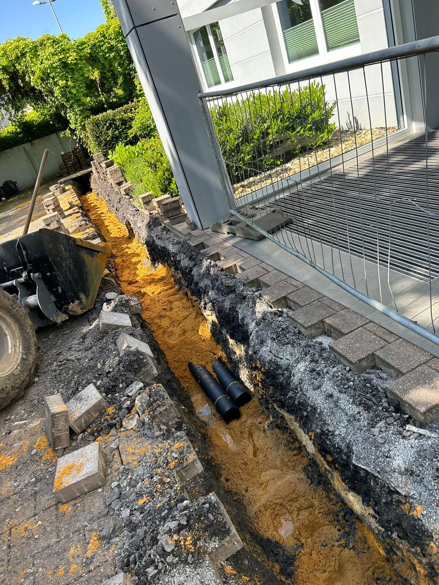 Drainage Arbeiten